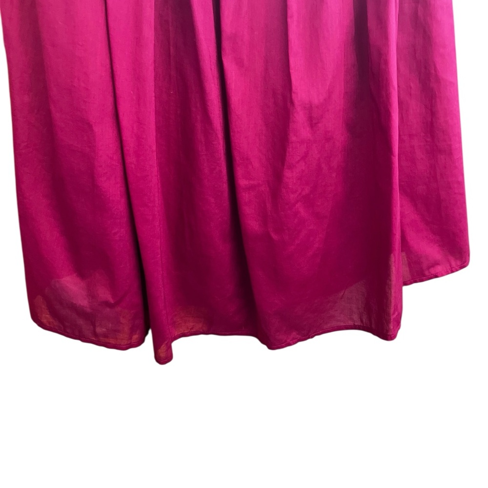CO OP Barneys New York Strapless Pleated Fuchsia Party Dress Size 2 - Picture 6 of 7